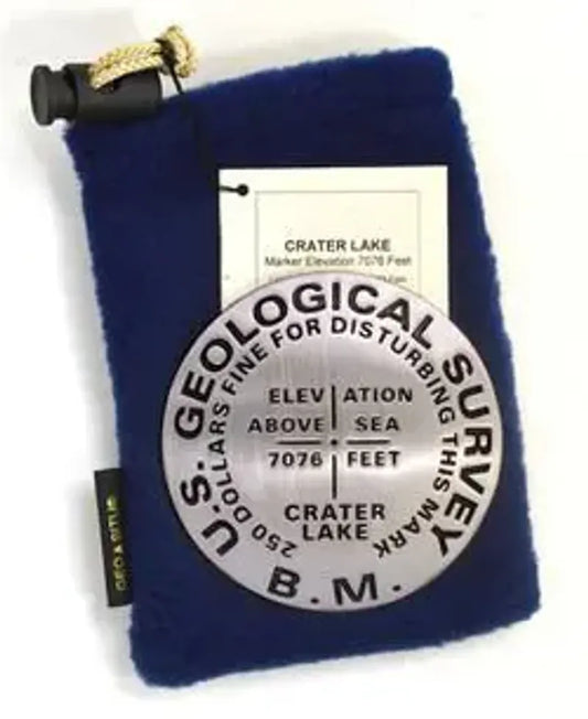 Crater Lake Bench Mark Medallion