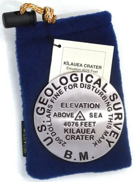 Mt. Kilauea Bench Mark Medallion