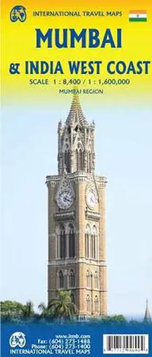 Mumbai & West Coast India Travel Map