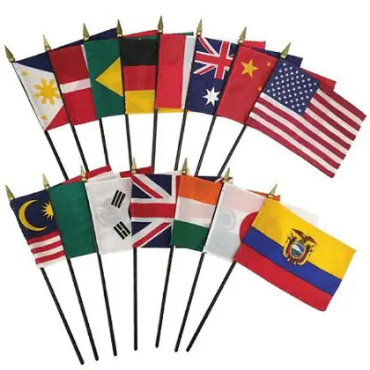 Miniature Stick Flags by Country (Q-Z)