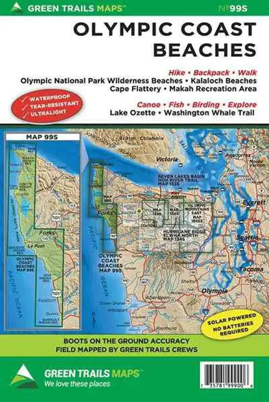 Olympic Coast Beaches, WA - Green Trails Map 99S