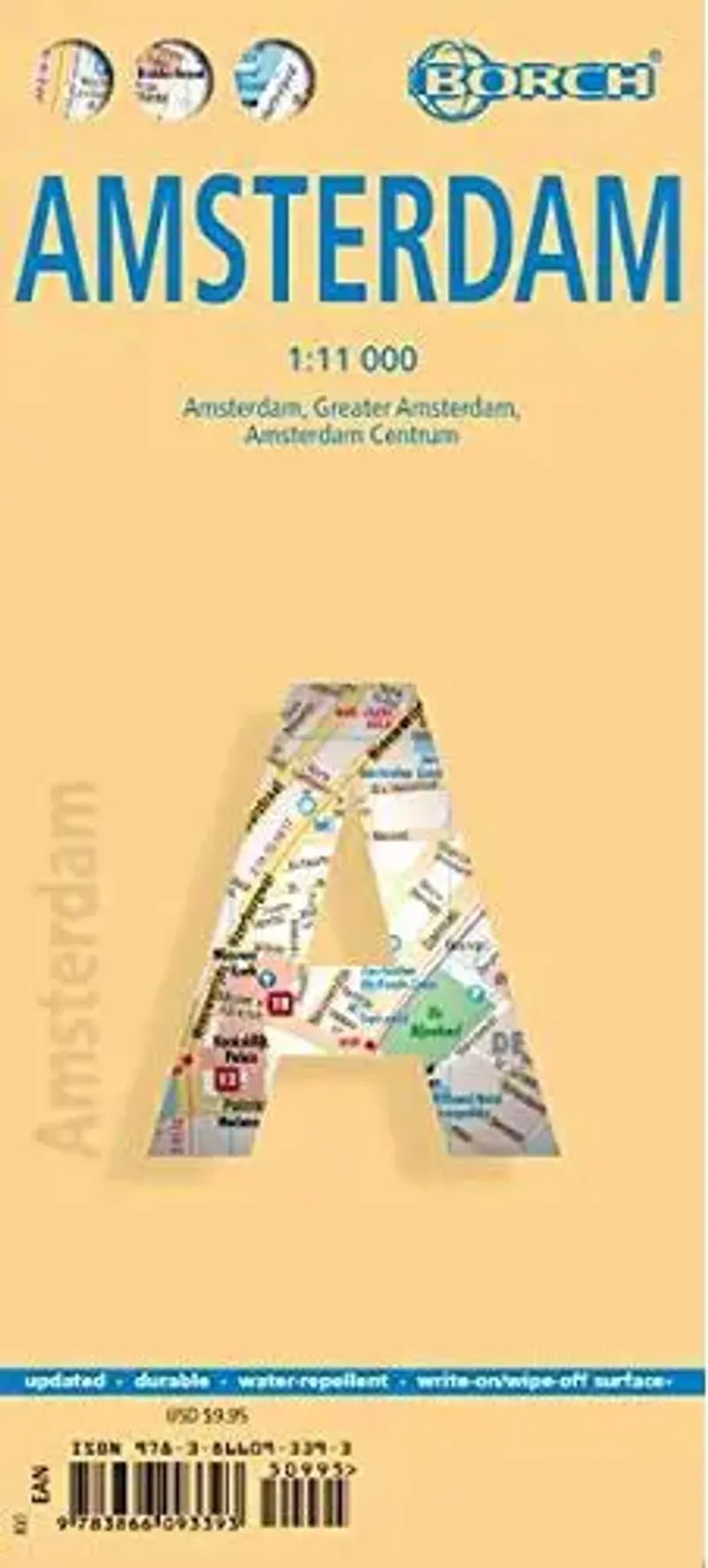 Amsterdam City Map by Borch