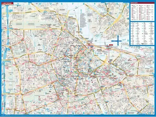 Amsterdam City Map by Borch