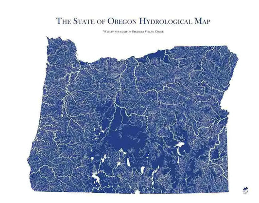 Oregon Hydrological Map