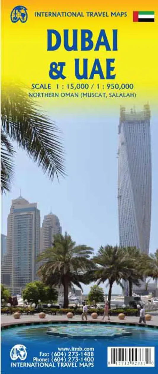 Dubai, UAE & Northern Oman Travel Map