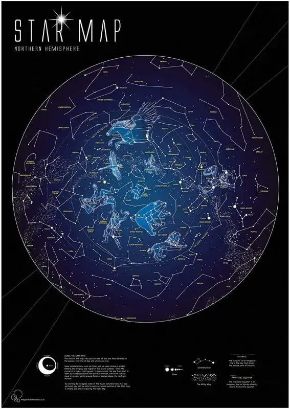 Glow in the Dark Star Map