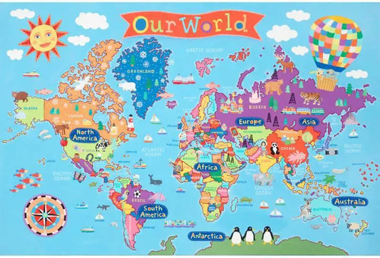 World Kids Wall Map