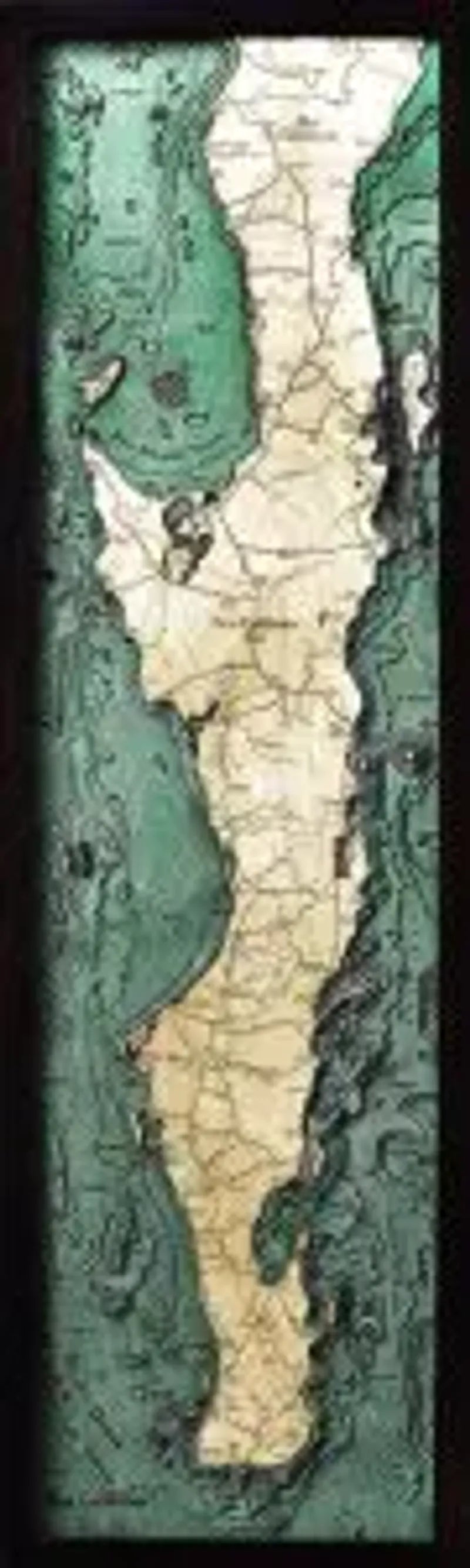 Baja Peninsula Woodchart
