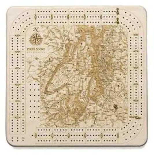 Puget Sound Cribbage Board