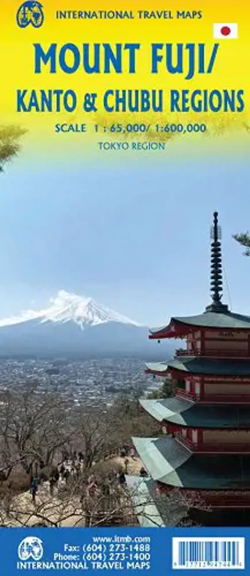 Mt Fuji & Kanto / Chubu Regions Travel Map