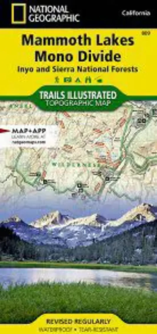 Mammoth Lakes Mono Divide Hiking Map