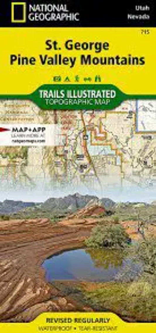 St George, Pine Valley Mountains Map