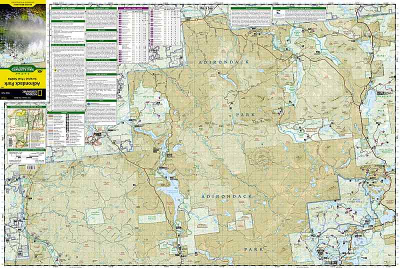 Adirondack Park #746 - Saranac Map