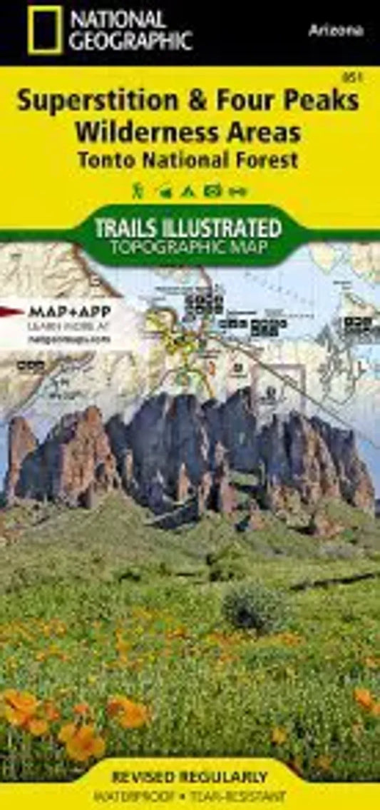 Superstition & Four Peaks Wilderness Area Map