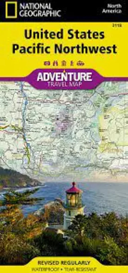United States Pacific Northwest Travel Map