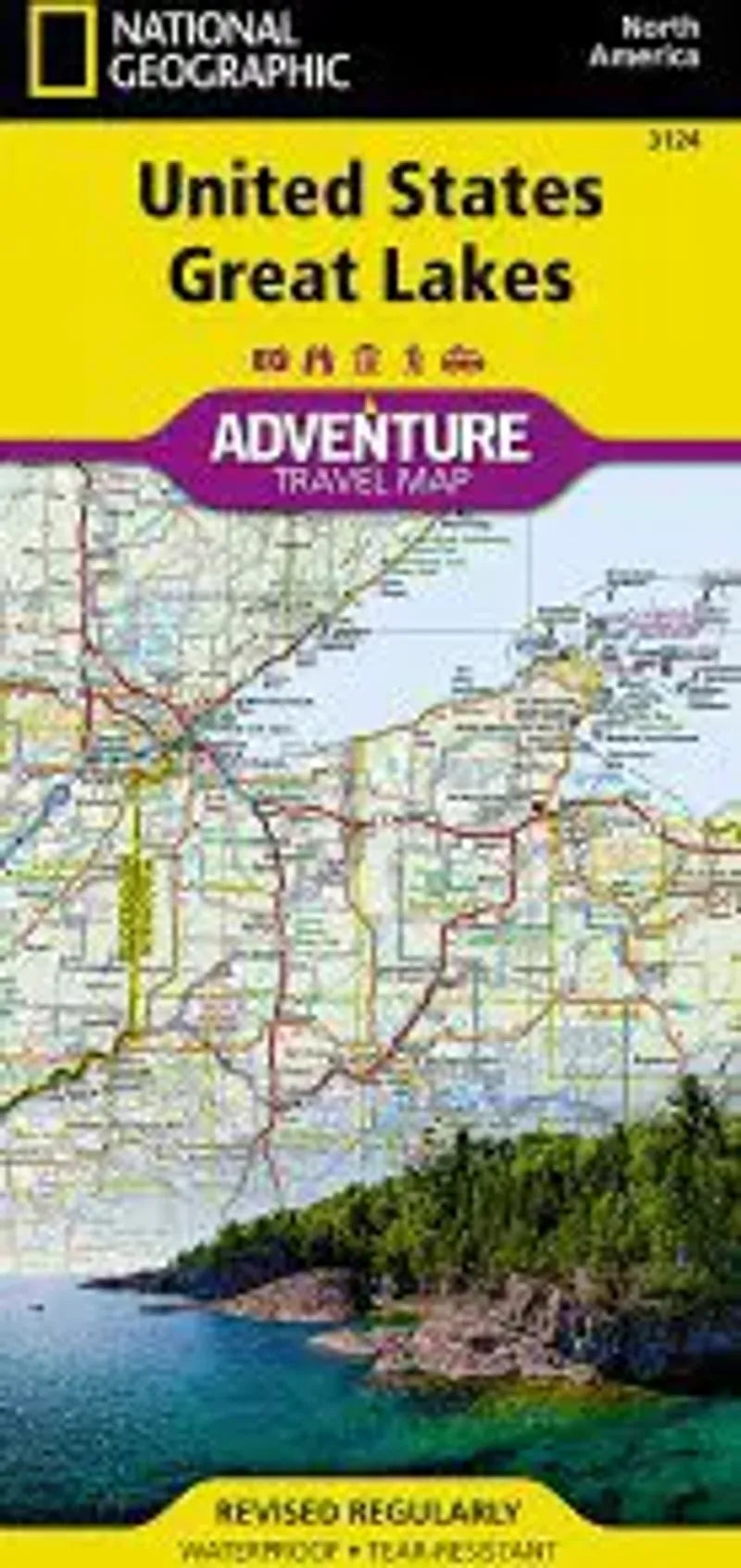 United States Great Lakes Travel Map