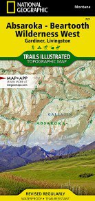 Absaroka - Beartooth Wilderness West Map