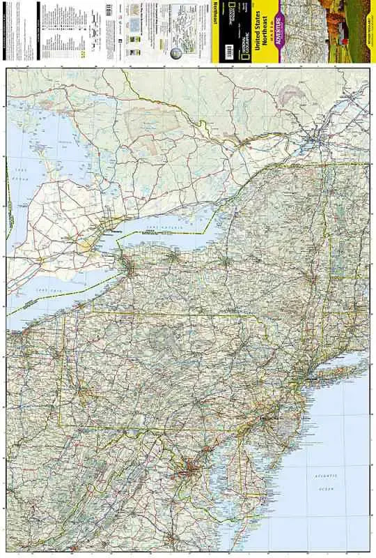 United States Northeast Travel Map