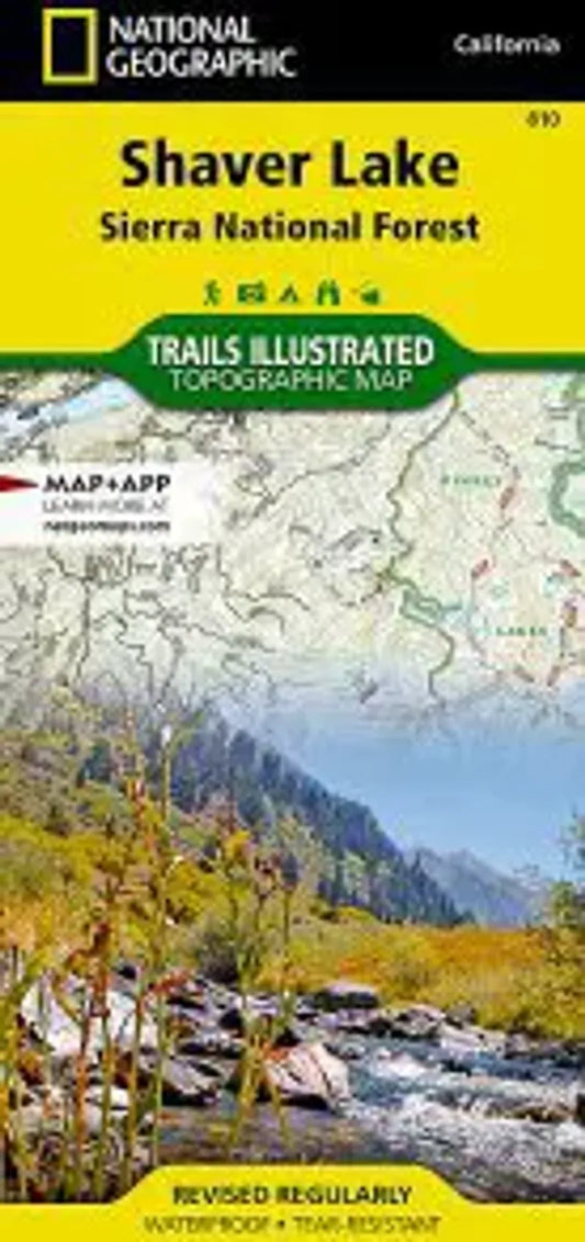 Shaver Lake, Sierra National Forest Map