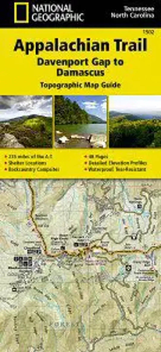 Appalachian Trail Map 1502 Davenport Gap to Damascus