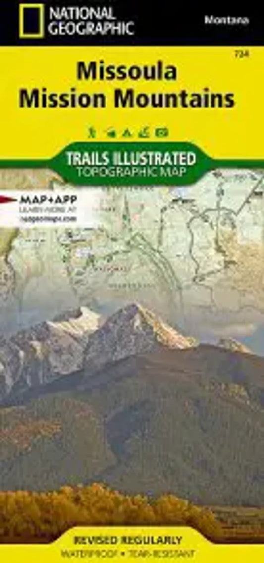 Missoula, Mission Mountains Map