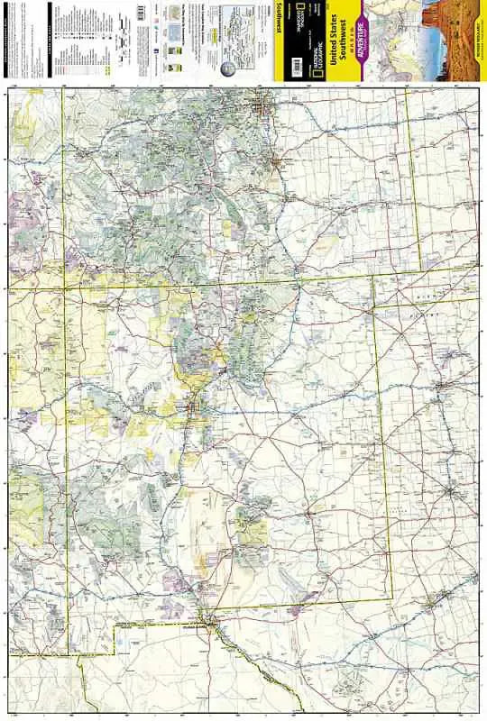 United States Southwest Travel Map