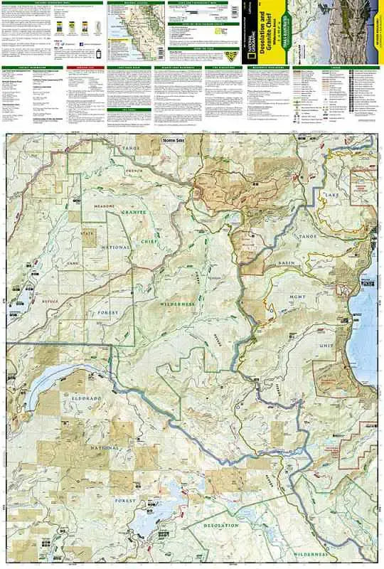 Desolation & Granite Chief Wilderness Map