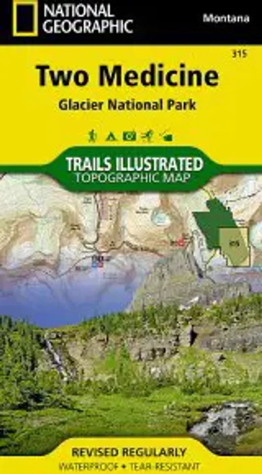 Glacier NP - Two Medicine Trail Map