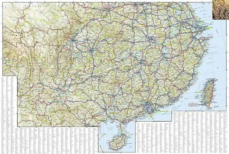 China East Travel Map