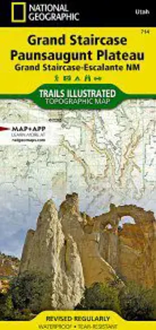 Grand Staircase, Paunsaugunt Plateau - Escalante National Monument Map