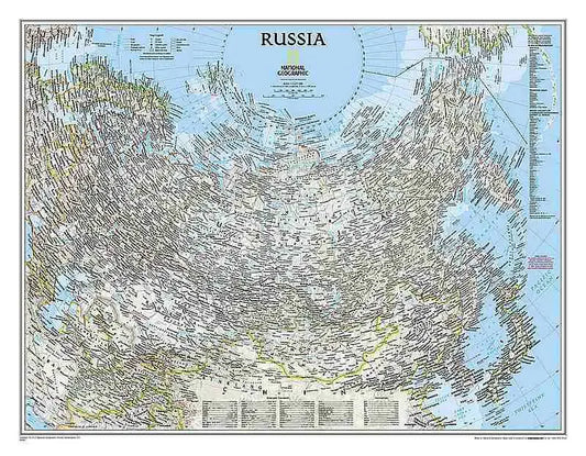 Russia Wall Map by National Geographic