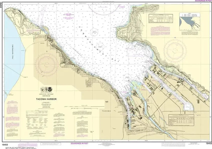 NOAA Chart 18453 - Tacoma Harbor