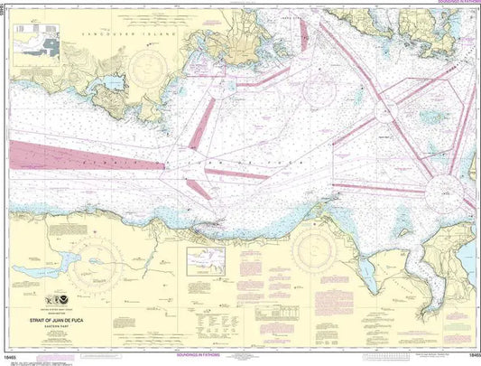 NOAA Chart 18465 - Strait of Juan de Fuca Eastern Part