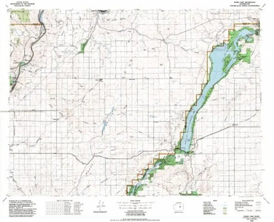Banks Lake USGS 1:100K Topo Map