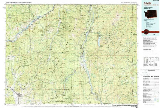 Colville USGS 1:100K Topo Map