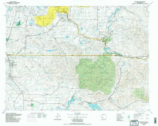 Centralia USGS 1:100K Topo Map