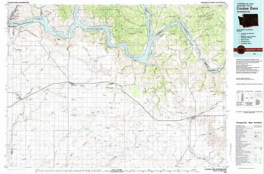 Coulee Dam USGS 1:100K Topo Map
