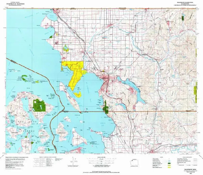 Bellingham USGS 1:100K Topo Map
