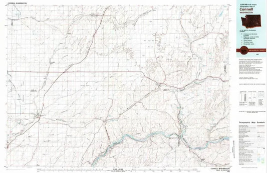 Connell USGS 1:100K Topo Map