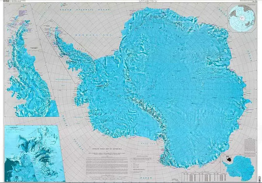 Antarctica Wall Map
