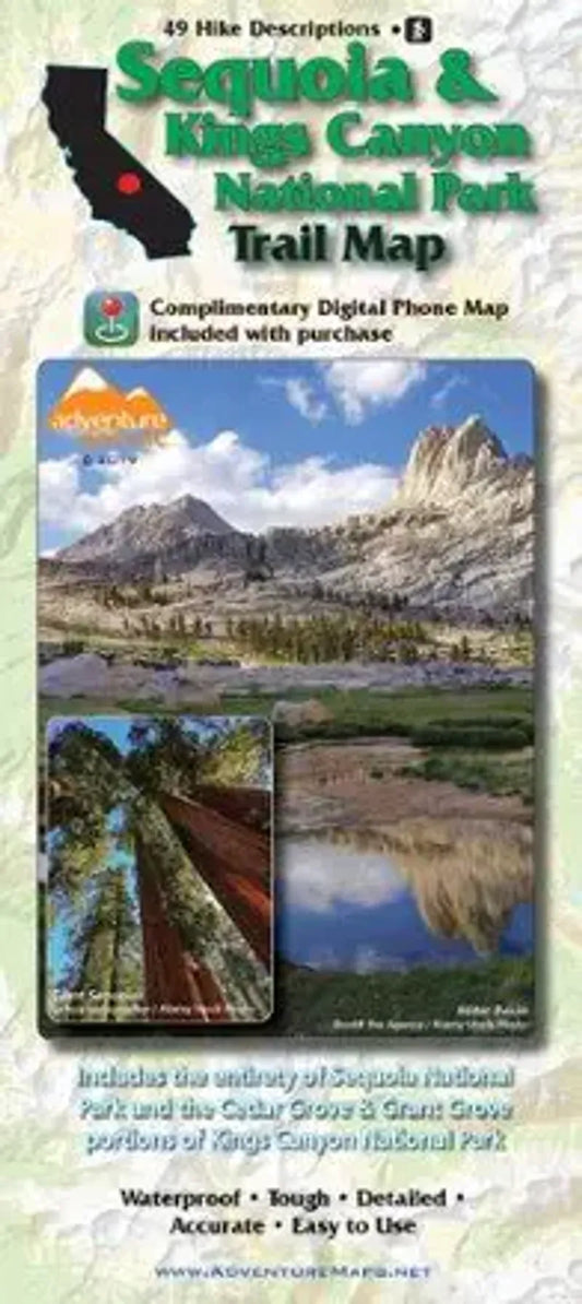 Sequoia Kings Canyon National Park Trail Map