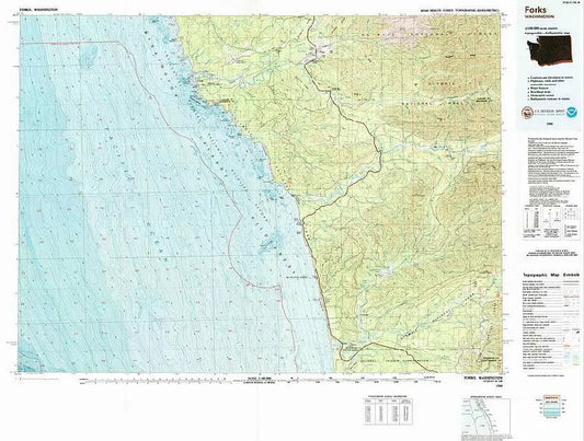 Forks USGS 1:100K Topo Map