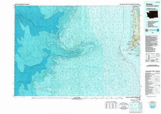 Ilwaco USGS 1:100K Topo Map