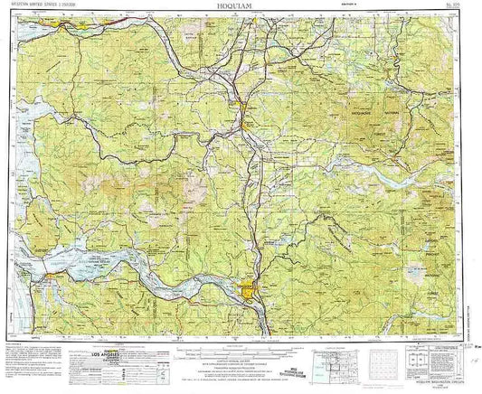 Hoquiam 1:250K USGS Topo Map