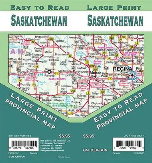 Saskatchewan Road Map