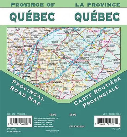 Quebec Provincial Road Map