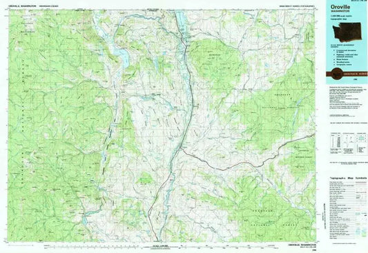 Oroville USGS 1:100K Topo Map