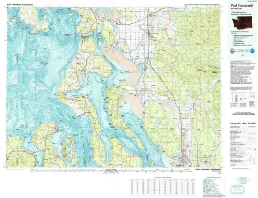 Port Townsend USGS 1:100K Topo Map