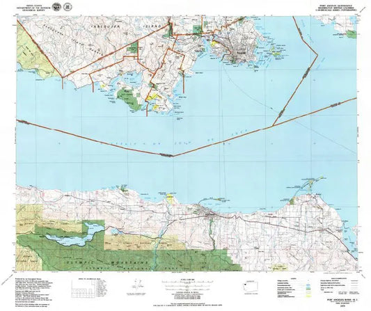 Port Angeles USGS 1:100K Topo Map