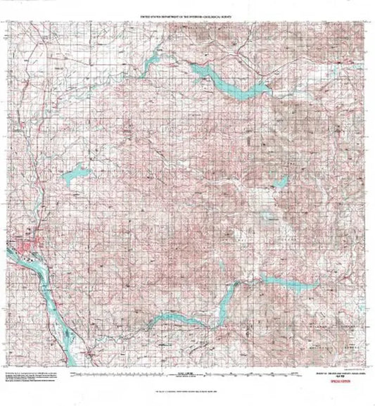 Mount Saint Helens USGS 1:100K Topo Map